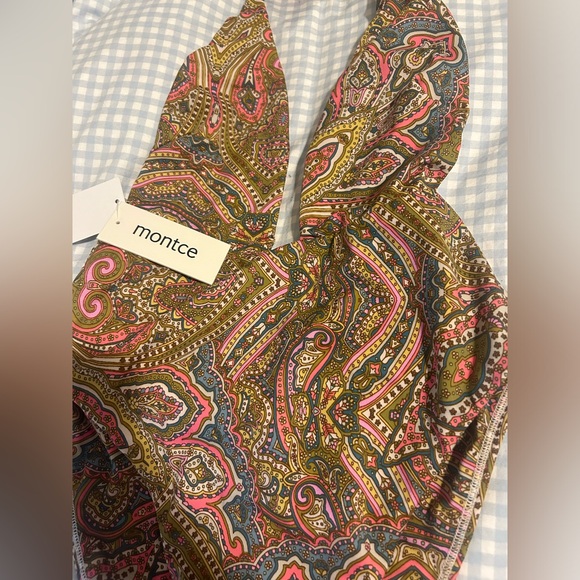 Montce Ali Paisley Tropez Tie Up One Piece Swimsuit - Picture 4 of 4